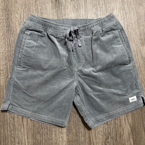 Katin Other - Katin Men's Corduroy Shorts Size Small, Gray, Elastic Waist, Drawstring